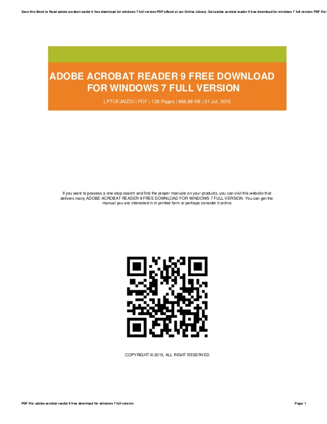 Adobe Acrobat 9.0 Free Download Full Version